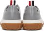 Thom Browne Grey Cable Knit Sole Court Sneakers - Thumbnail 4