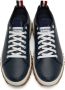Thom Browne Navy Court Sneakers - Thumbnail 5