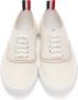 Thom Browne Off-White Heritage Vulcanized Sneakers - Thumbnail 4
