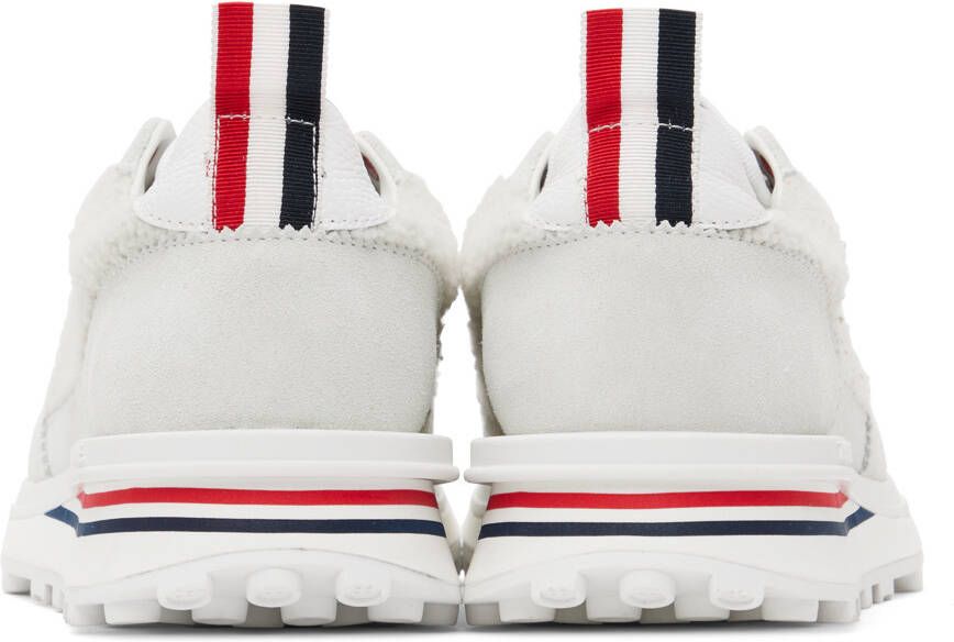 Thom Browne Off-White Shearling Tech Sneakers