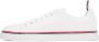 Thom Browne White Canvas Tennis Sneakers - Thumbnail 3