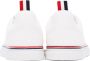 Thom Browne White Canvas Tennis Sneakers - Thumbnail 4