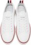 Thom Browne White Leather Tennis Sneakers - Thumbnail 5