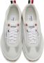 Thom Browne White Unlined Tech Runner Sneakers - Thumbnail 5