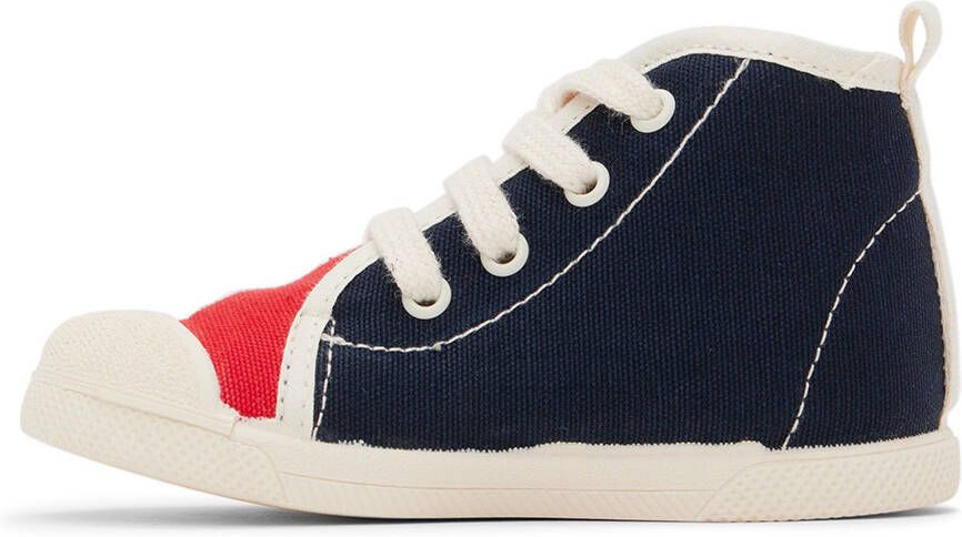 TINYCOTTONS Baby Navy Color Block Sneakers
