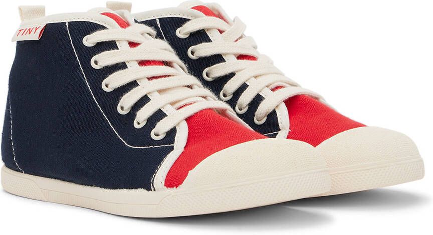 TINYCOTTONS Kids Navy Color Block Sneakers