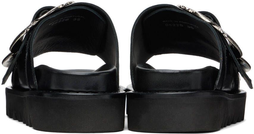 Toga Pulla Black Buckle Sandals