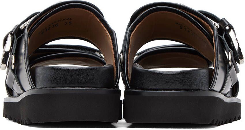 Toga Pulla Black Buckle Sandals