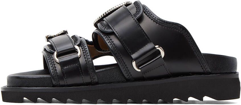 Toga Pulla Black Buckle Sandals