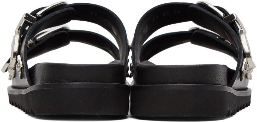 Toga Pulla Black Buckle Sandals