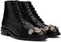 Toga Pulla Black Embellished Ankle Boots - Thumbnail 4
