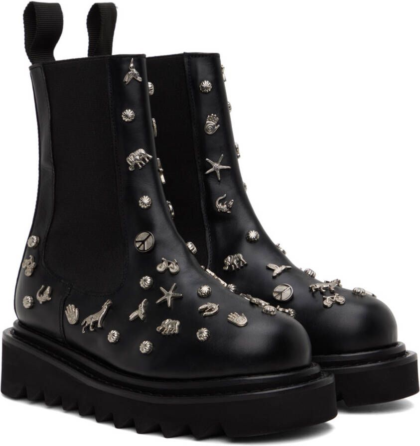 Toga Pulla Black Embellished Boots