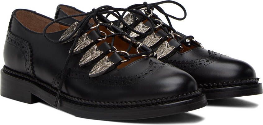 Toga Pulla Black Hard Oxfords