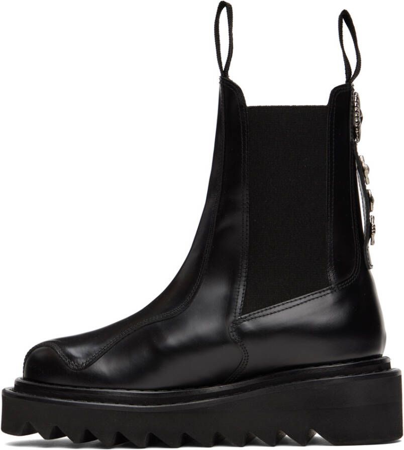 Toga Pulla Black Leather Boots