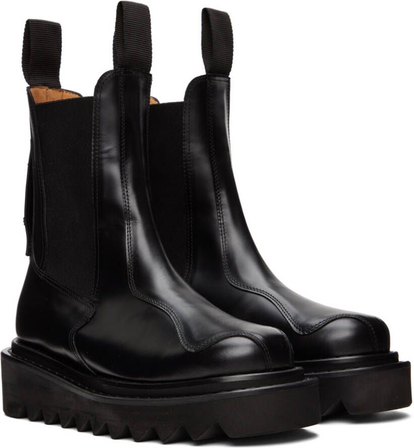 Toga Pulla Black Leather Boots