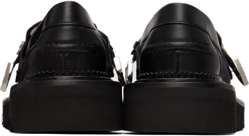 Toga Pulla Black Semi-Sheer Loafers