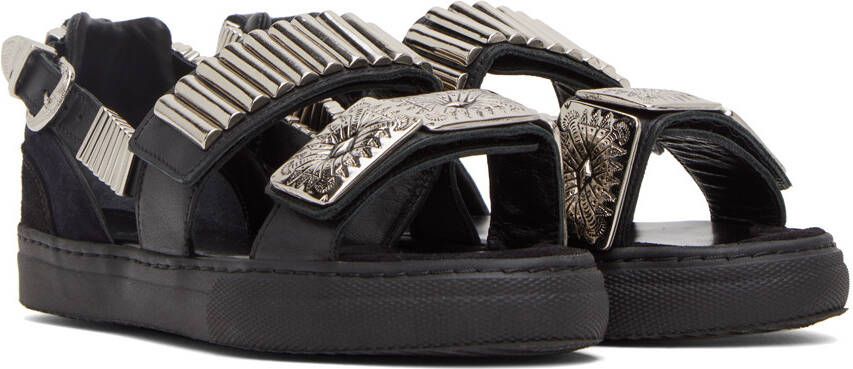 Toga Pulla Black Sneaker Sandals