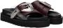 Toga Pulla Burgundy Buckle Sandals - Thumbnail 4