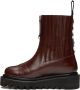Toga Pulla Burgundy Side Gore Zip Boots - Thumbnail 3