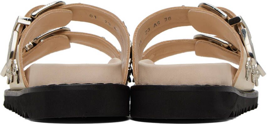 Toga Pulla SSENSE Exclusive Beige Buckle Sandals