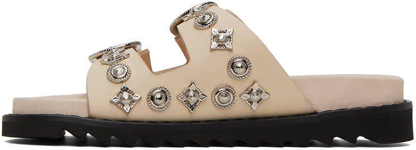 Toga Pulla SSENSE Exclusive Beige Buckle Sandals