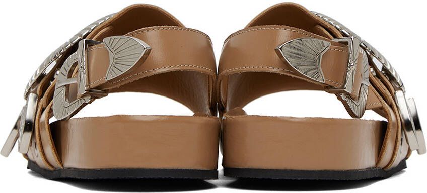 Toga Pulla SSENSE Exclusive Beige Hardware Sandals