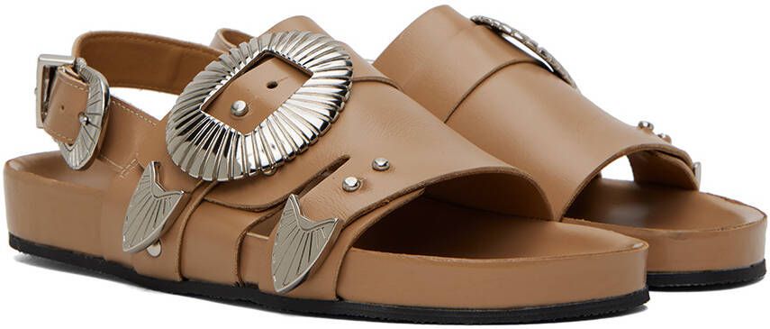 Toga Pulla SSENSE Exclusive Beige Hardware Sandals