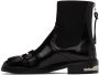 Toga Pulla SSENSE Exclusive Black Embellished Chelsea Boots - Thumbnail 3