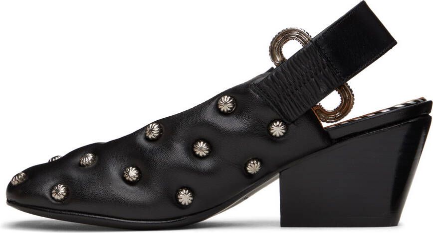 Toga Pulla SSENSE Exclusive Black Embellished Heels