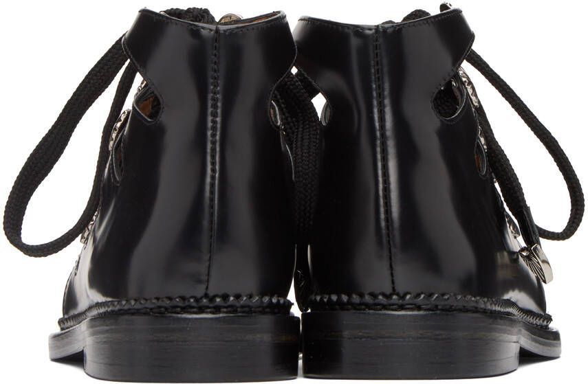 Toga Pulla SSENSE Exclusive Black Lace-Up Shoes