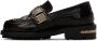 Toga Pulla SSENSE Exclusive Black Leather Embellished Loafers - Thumbnail 3