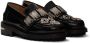 Toga Pulla SSENSE Exclusive Black Leather Embellished Loafers - Thumbnail 4