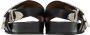 Toga Pulla SSENSE Exclusive Black Oversized Buckle Sandals - Thumbnail 2