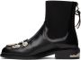 Toga Pulla SSENSE Exclusive Black Polido Ankle Boots - Thumbnail 3
