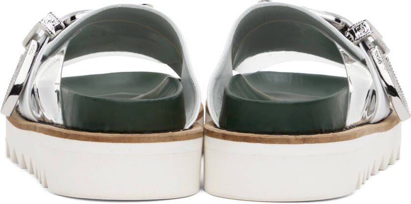 Toga Pulla White Buckle Sandals