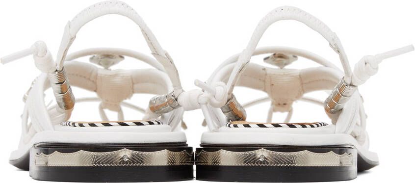 Toga Pulla White Clear Strap Sandals