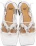 Toga Pulla White Clear Strap Sandals - Thumbnail 5