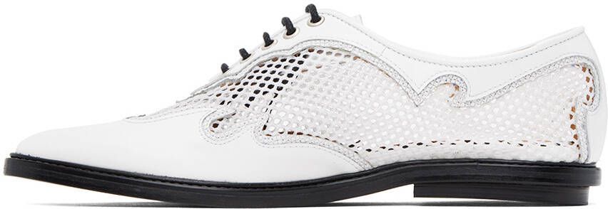 Toga Pulla White Lace-Up Oxfords