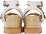 Toga Pulla White Pin-Buckle Platform Sandals - Thumbnail 2