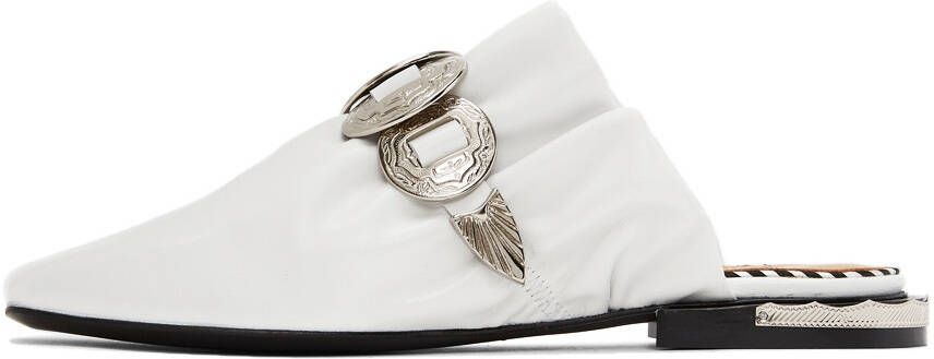 Toga Pulla White Slip-On Loafers