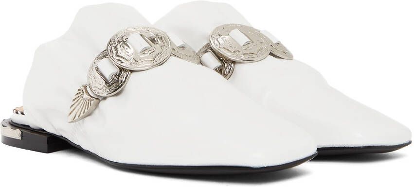 Toga Pulla White Slip-On Loafers