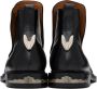 Toga Virilis Black Concealed Gussets Chelsea Boots - Thumbnail 2