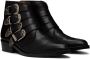 Toga Virilis Black Embellished Buckle Cowboy Boots - Thumbnail 4