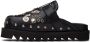 Toga Virilis Black Embellished Loafers - Thumbnail 3