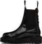 Toga Virilis Black Leather Chelsea Boots - Thumbnail 3