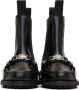 Toga Virilis Black Polished Leather Moc Chelsea Boots - Thumbnail 2