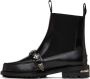 Toga Virilis Black Polished Leather Moc Chelsea Boots - Thumbnail 3