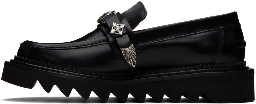 Toga Virilis Black Polished Loafers