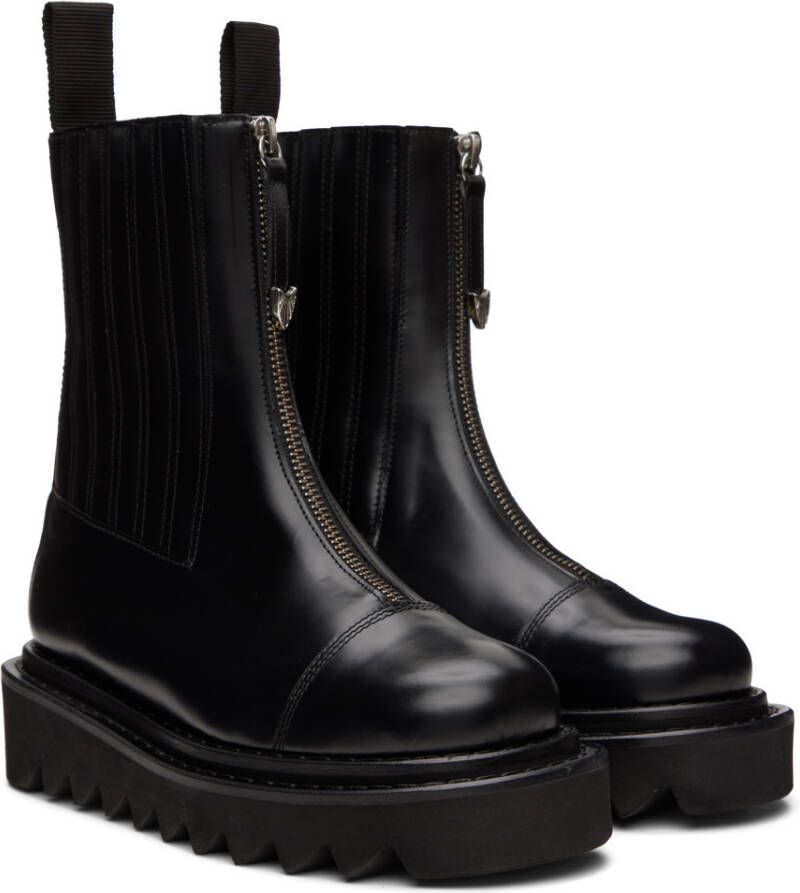 Toga Virilis Black Side Gore Zip Boots