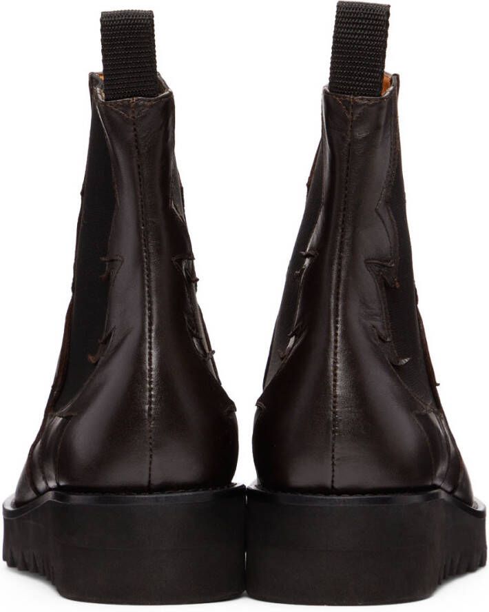 Toga Virilis Brown Leather Chelsea Boots